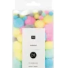 Pompony Pastel - Rico Design - pastelowe, 100 szt.
