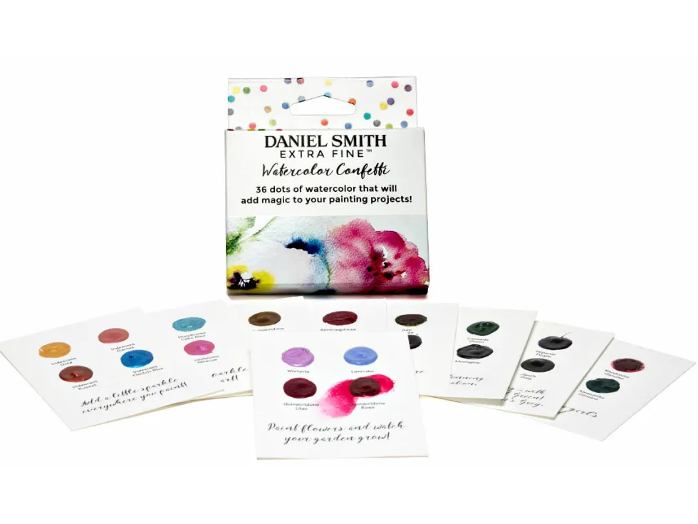 Próbnik farb akwarelowych Extra Fine Confetti - Daniel Smith - 36 kolorów