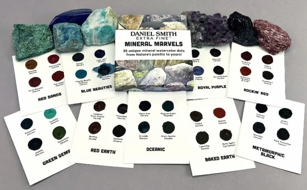 Próbnik farb akwarelowych Extra Fine Mineral Marvels - Daniel Smith - 36 kolorów