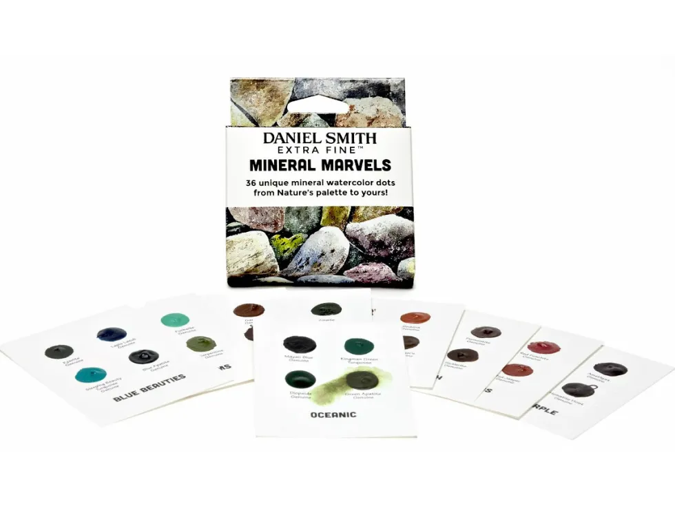 Próbnik farb akwarelowych Extra Fine Mineral Marvels - Daniel Smith - 36 kolorów