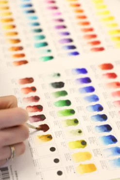 Próbnik farb Dot Card Professional Watercolour - Winsor & Newton - 109 kolorów