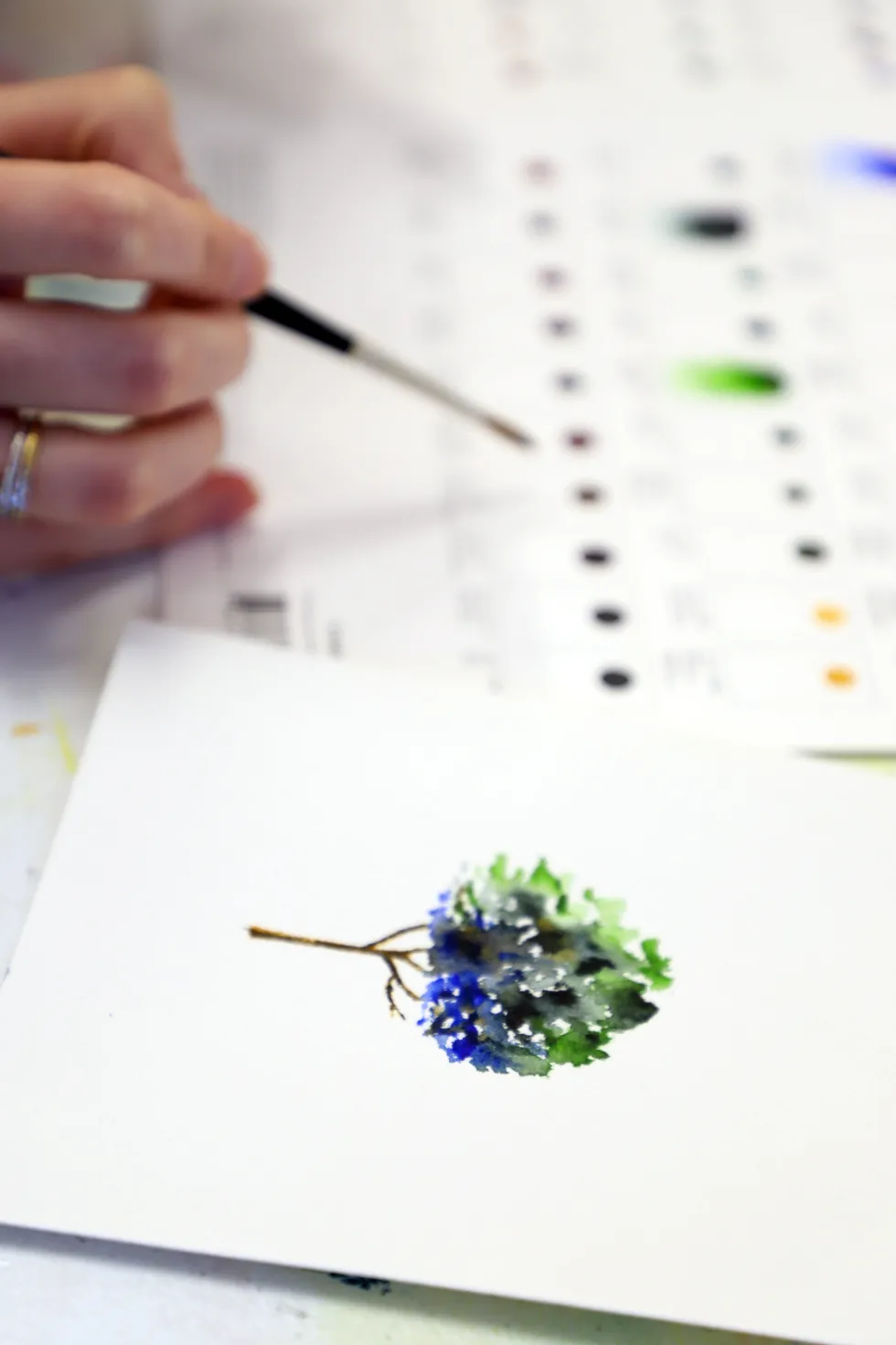 Próbnik farb Dot Card Professional Watercolour - Winsor & Newton - 109 kolorów