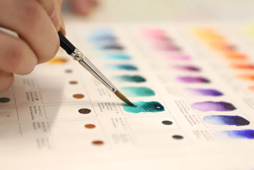 Próbnik farb Dot Card Professional Watercolour - Winsor & Newton - 109 kolorów