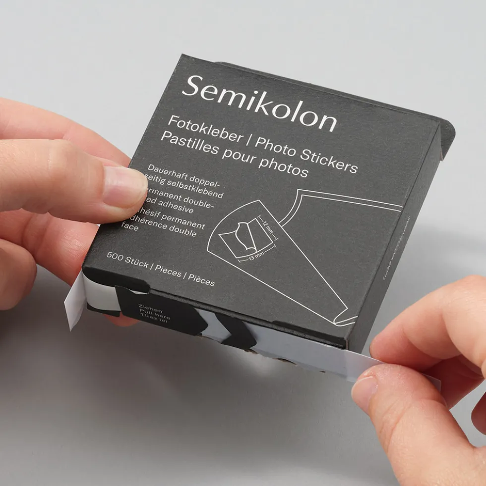 Przylepce taśma dwustronna do zdjęć - Semikolon - 500 szt.
