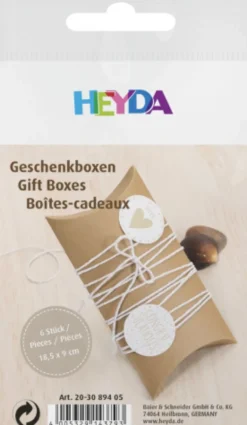 Pudełka tekturowe - Heyda - 16,5 x 7 cm, 6 szt.