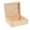 Pudełko drewniane, kasetka - 14,5 x 12 x 6 cm