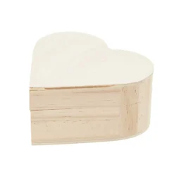 Pudełko drewniane, szkatułka Serce - Rico Design - 10 x 9,5 x 5 cm