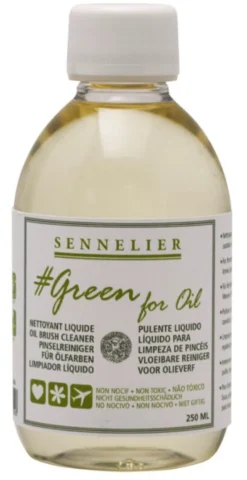 Płyn do czyszczenia pędzli Green For Oil - Sennelier - 250 ml