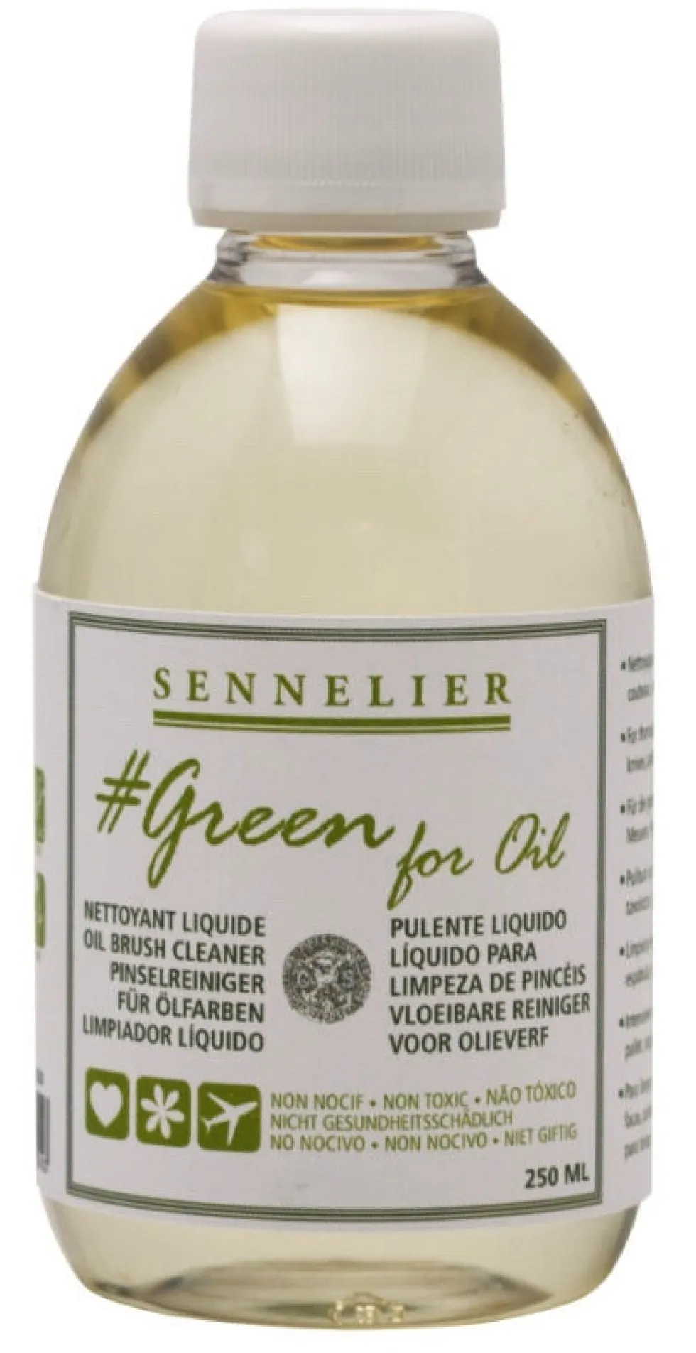 Płyn do czyszczenia pędzli Green For Oil - Sennelier - 250 ml