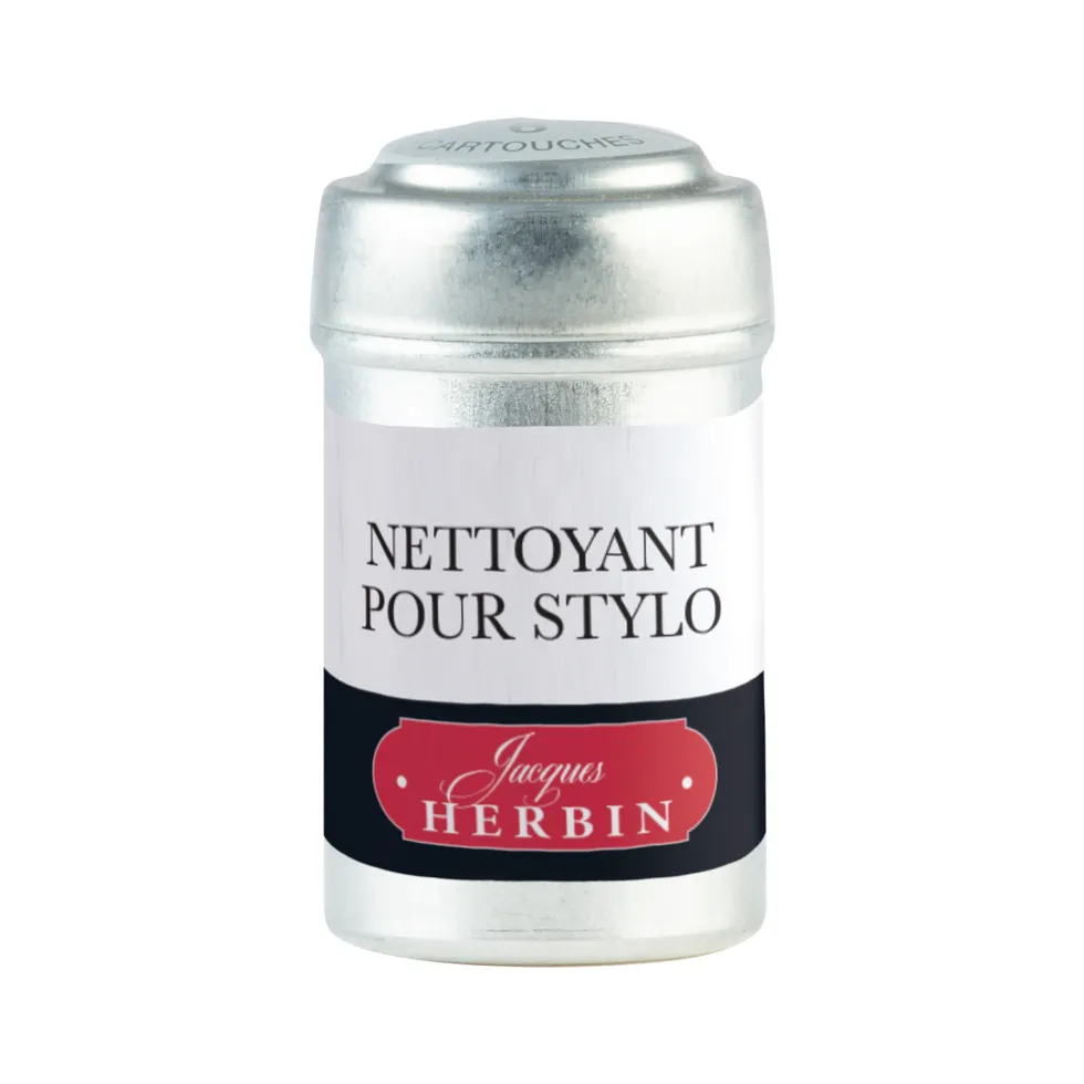 Płyn do czyszczenia piór wiecznych w nabojach - J.Herbin - 6 szt.
