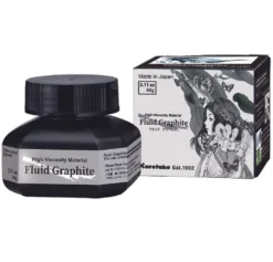 Płynny grafit Fluid Graphite - Kuretake - czarny, 60 ml