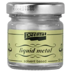 Płynny metal Liquid Metal - Pentart - srebrny, 30 ml