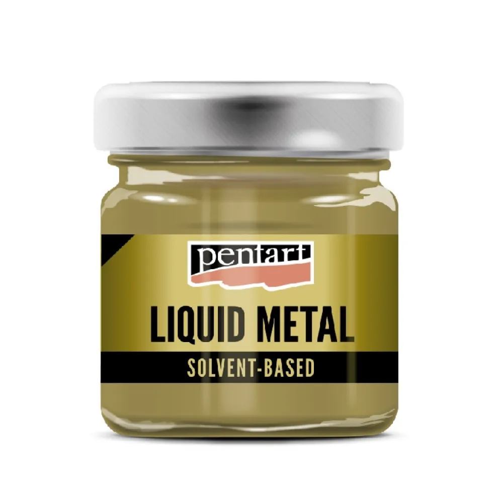 Płynny metal Liquid Metal - Pentart - złoty, 30 ml