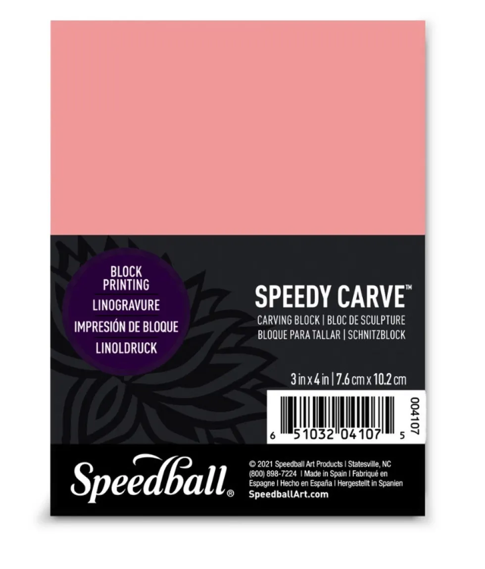 Płyta do linorytu Speedy Carve - Speedball - 7,6 x 10,2 cm
