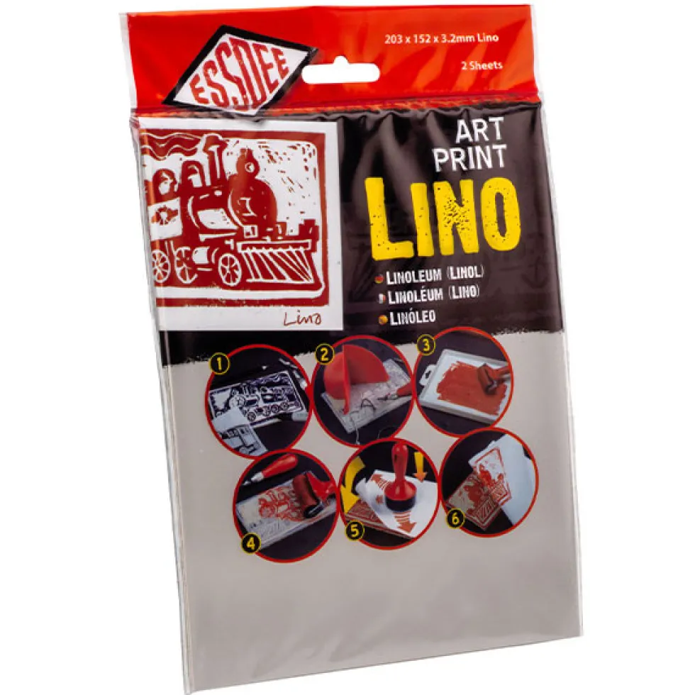 Płyty do linorytu Art Print Lino - Essdee - gumowe, 203 x 152 x 3,2 mm, 2 szt.