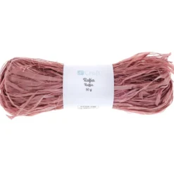 Rafia dekoracyjna - DpCraft - zgaszony róż, 50 g