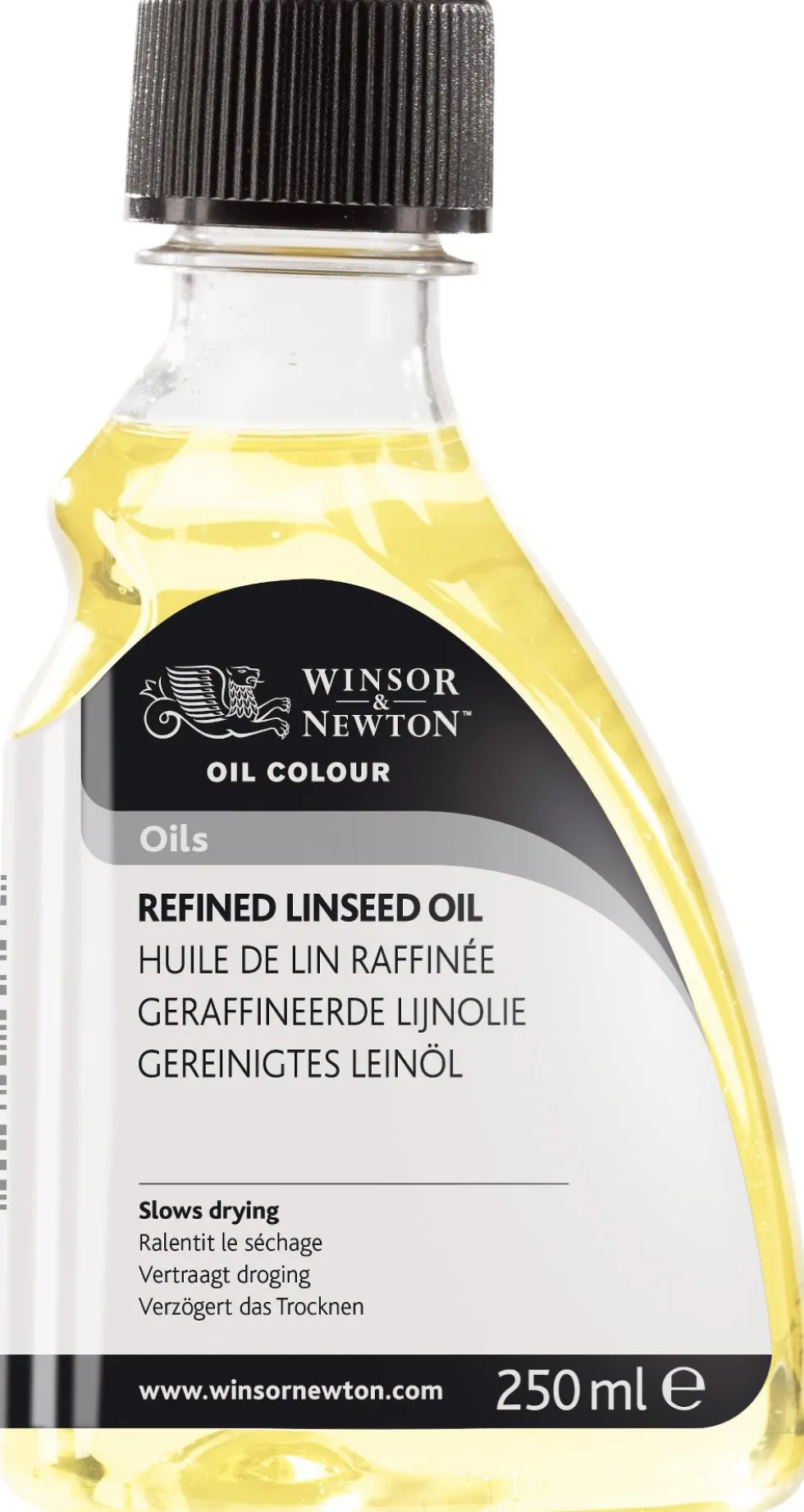 Rafinowany olej lniany do farb olejnych - Winsor & Newton - 250 ml