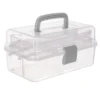 Rozkładany organizer, kuferek - Simply Crafting - szary, 27 x 17,5 x 14 cm