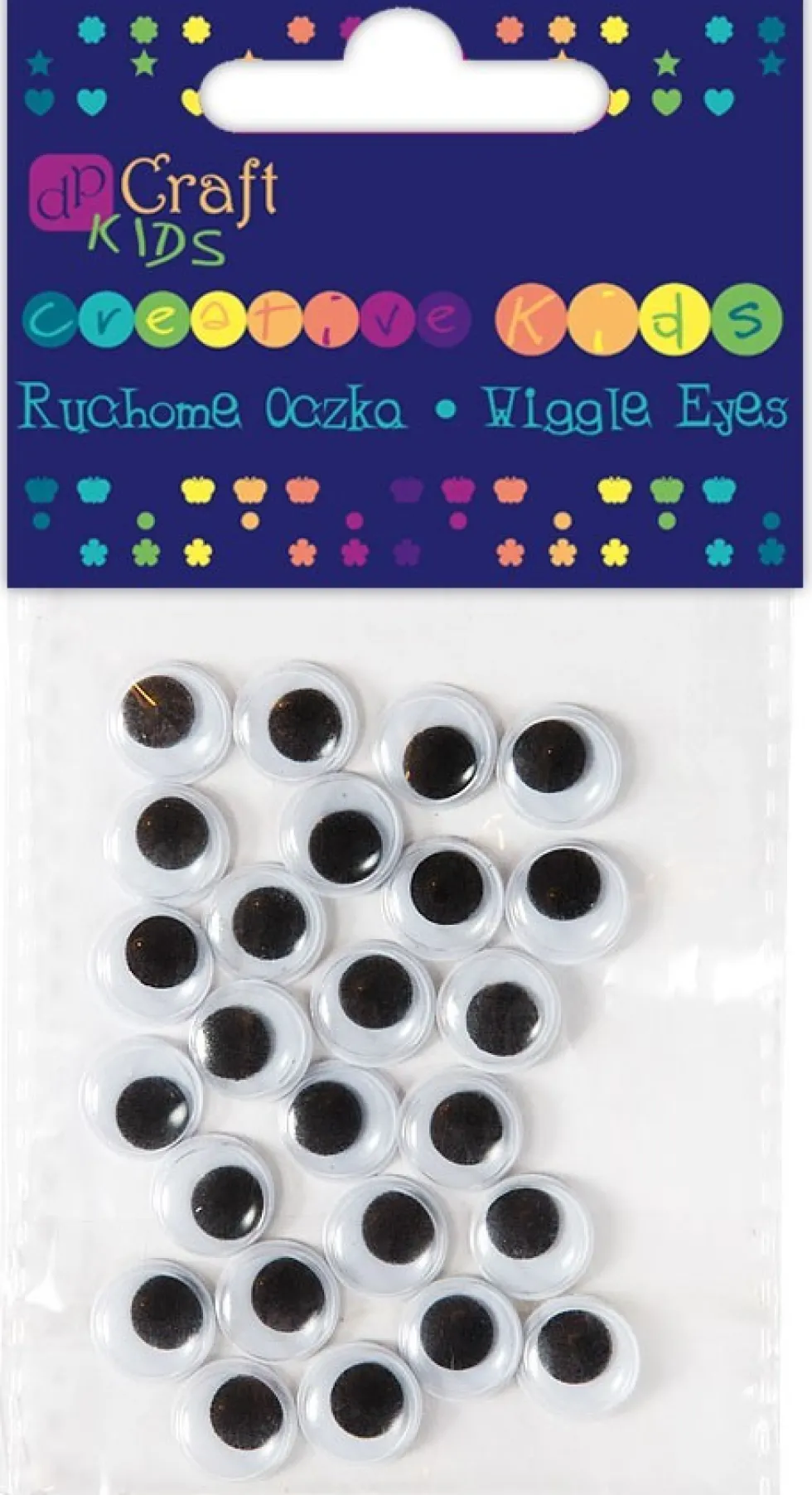 Ruchome oczka - DpCraft - okrągłe, 10 mm, 24 szt.
