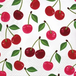 Serwetki ozdobne - Paw - Cherries Pattern, 20 szt.