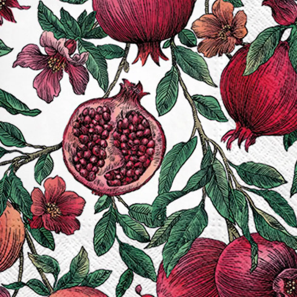 Serwetki ozdobne - Paw - Pomegranate, 20 szt.