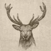 Serwetki ozdobne We Care - Paw - Deer, 20 szt.