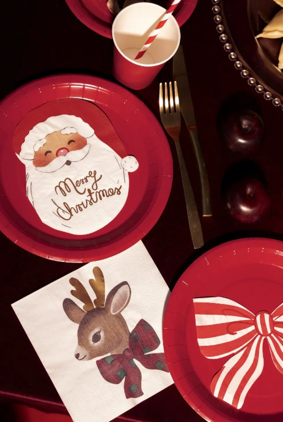 Serwetki papierowe Jelonek - beżowe 12 szt.
