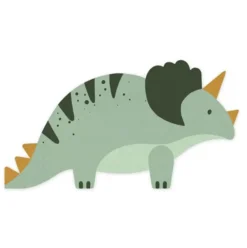 Serwetki papierowe Triceratops - zielone, 10 x 18 cm, 12 szt.