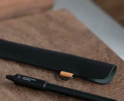Skórzane etui na długopis - HMM - Black