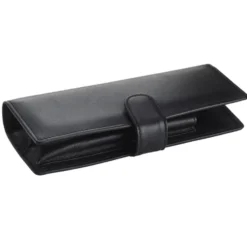 Skórzane etui podwójne zapinane A402 - Lamy - Black