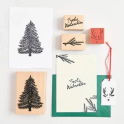 Stempel drewniany Sosna - Rico Design - 8,5 x 12 cm