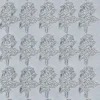 Stickersy, naklejki ażurowe - Róże, srebrne