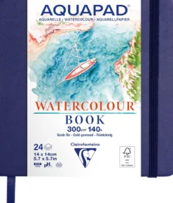 Szkicownik Aquapad Watercolour Book 14 x 14 cm - Clairefontaine - 300 g 24 ark.