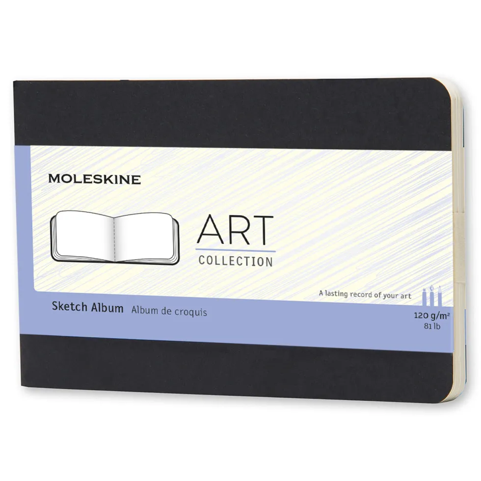 Szkicownik Art - Moleskine - miękki kieszonkowy czarny
