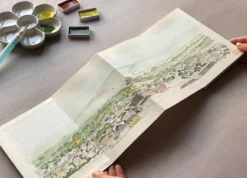 Szkicownik do akwareli Orinote Watercolor - Kuretake - 16 ark.