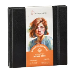 Szkicownik do akwareli Watercolour Book Deckle Edge - Hahnemühle - 14 x 14 cm, 250 g, 30 ark.