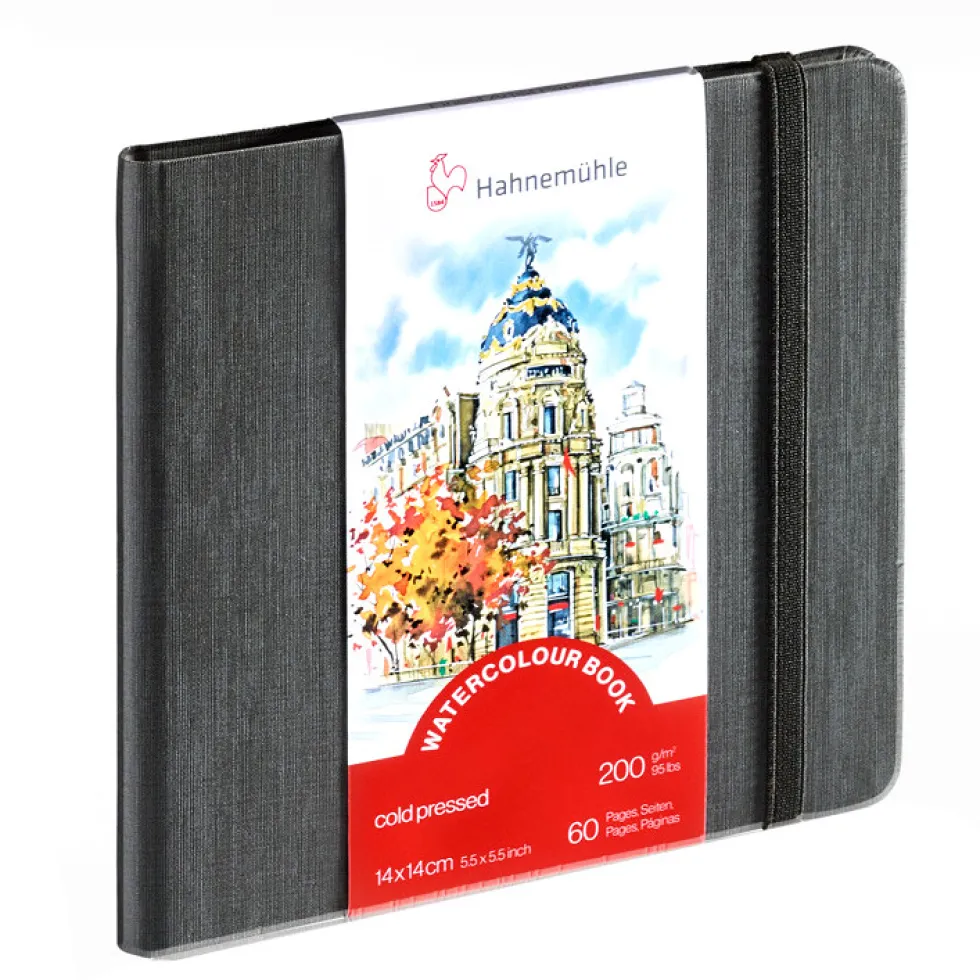 Szkicownik do akwareli Watercolour Book - Hahnemühle - 14 x 14 cm, 200 g, 30 ark.
