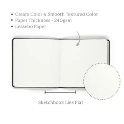 Szkicownik Ivory - Viviva Colors - kremowy, 19 x 19 cm, 240 g, 32 ark.