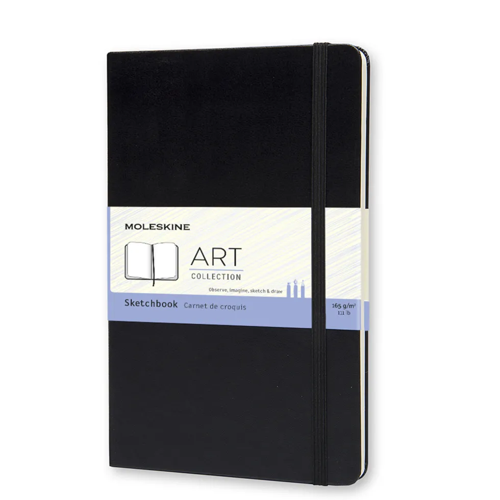 Szkicownik - Moleskine - twardy L czarny 104 strony