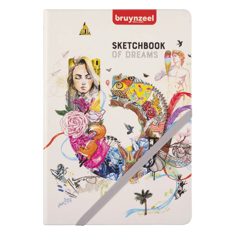 Szkicownik Sketchbook of Dreams 14,8 x 21 cm - Bruynzeel - gładki, 140 g, 80 ark.