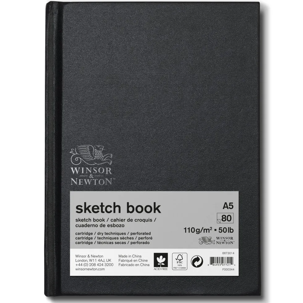 Szkicownik Sketch Book - Winsor & Newton - A5, 110g, 80 ark.