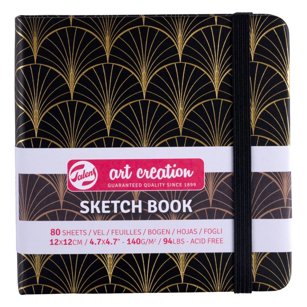 Szkicownik 12 x 12 cm - Talens Art Creation - Art Deco, 140 g, 80 ark.