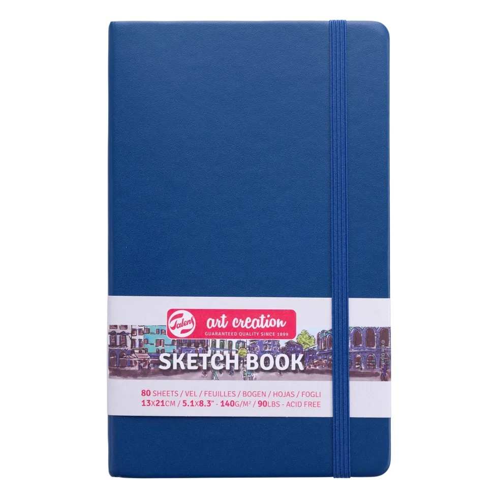 Szkicownik 9 x 14 cm - Talens Art Creation - Navy Blue, 140 g, 80 ark.