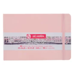 Szkicownik 21 x 14,8 cm - Talens Art Creation - Pastel Pink, 140 g, 80 ark.