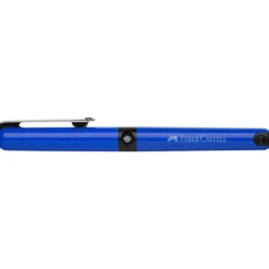 Szkolne pióro wieczne z wkładami - Faber-Castell - niebieskie, M