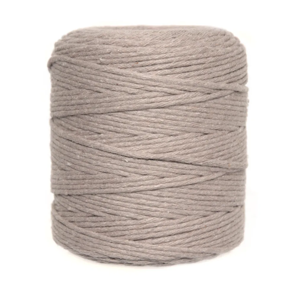 Sznurek bawełniany do makramy - beżowy, 2 mm, 60 m