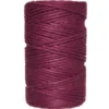 Sznurek bawełniany do makramy - bordowy, 2 mm, 100 g, 60 m