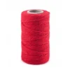 Sznurek bawełniany do makramy - czerwony, 2 mm, 100 g, 70 m