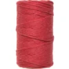 Sznurek bawełniany do makramy - czerwony, 2 mm, 60 m