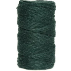 Sznurek bawełniany do makramy - zielony, 2 mm, 60 m